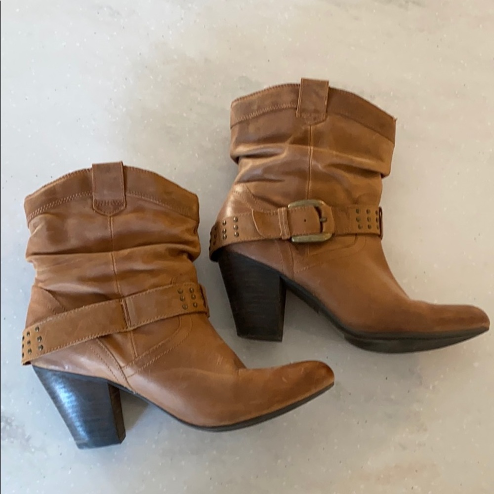 Cowboy ankle booties
